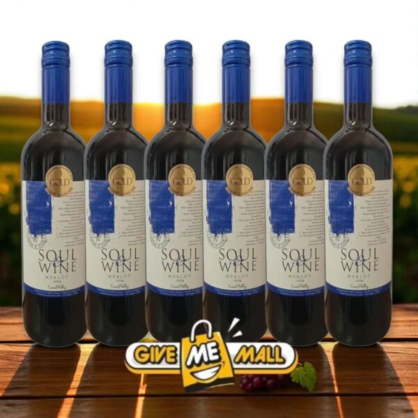 Soul & Wine Merlot 2024 Red Wine 750ml * 6 BOTTLE